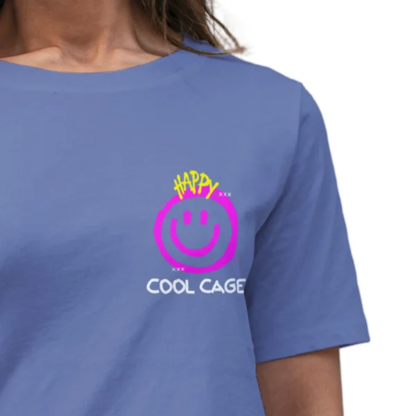 Coolcage Happy Drippy Unisex Oversized Tshirt (8) Coolcage Happy Drippy Unisex Oversized Purple Tshirt