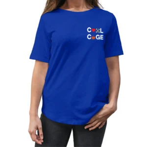 Coolcage Human Being Proven Unisex Oversized Blue Tshirt