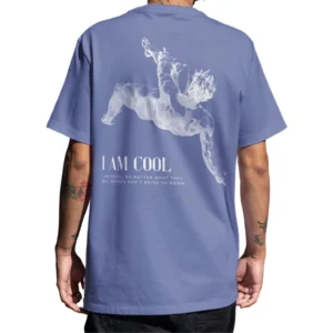 Coolcage I Am Cool Unisex Oversized Purple Tshirt