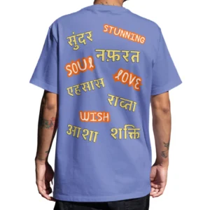 Coolcage Mixed Emotions Unisex Oversized Purple Tshirt