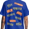Coolcage Mixed Emotions Unisex Oversized Blue Tshirt