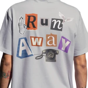 Coolcage Run Away Unisex Oversized Tshirt