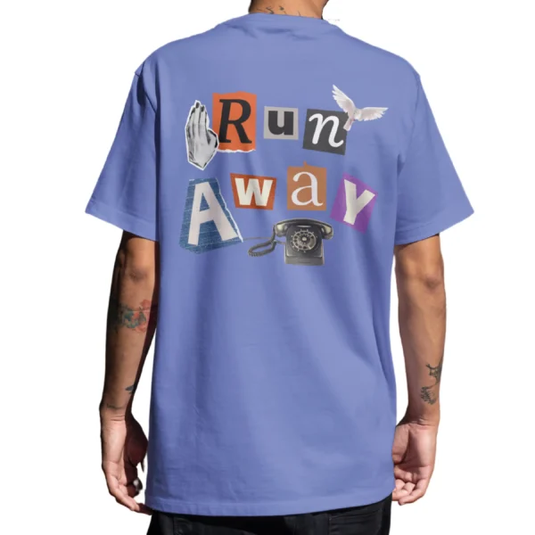 Coolcage Run Away Unisex Oversized Tshirt (5) Coolcage Run Away Unisex Oversized Tshirt