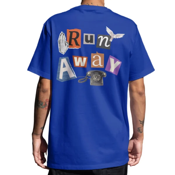 Coolcage Run Away Unisex Oversized Tshirt Coolcage Run Away Unisex Oversized Tshirt