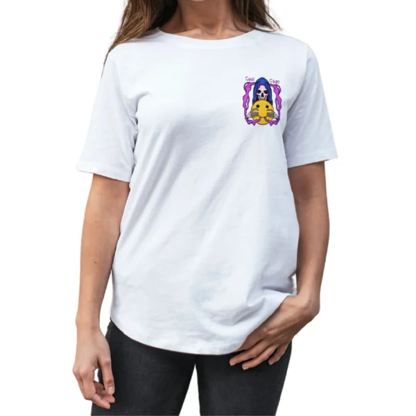 Coolcage Skull Wizard X Smile Unisex Oversized Tshirt (3) Coolcage Skull Wizard X Smile Unisex Oversized Grey Tshirt