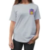 Coolcage Skull Wizard X Smile Unisex Oversized Grey Tshirt