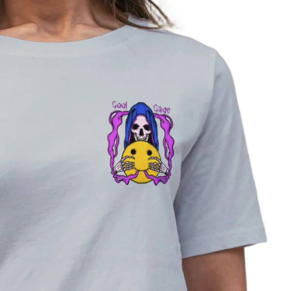 Coolcage Skull Wizard X Smile Unisex Oversized Tshirt (8) Coolcage Skull Wizard X Smile Unisex Oversized Grey Tshirt
