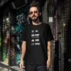 Eat, Game, Repeat Oversized Black Tshirt