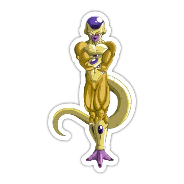 Coolcage laptop, phone Stickers (13) Golden Frieza Laptop phone stickers - Coolcage