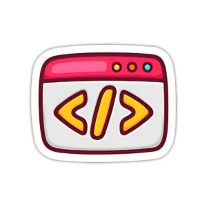 Web development Laptop phone coding stickers - Coolcage