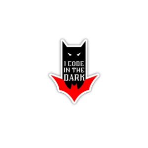 I code in the dark Laptop phone coding stickers - Coolcage