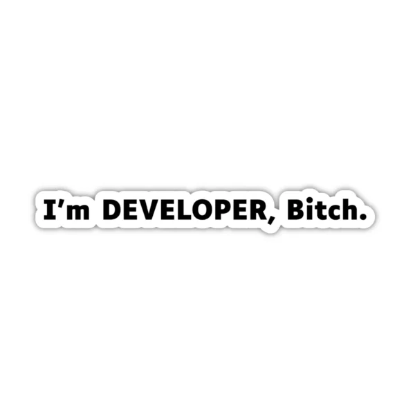 Coolcage laptop, phone Stickers (23) I'm Developer Laptop phone coding stickers - Coolcage