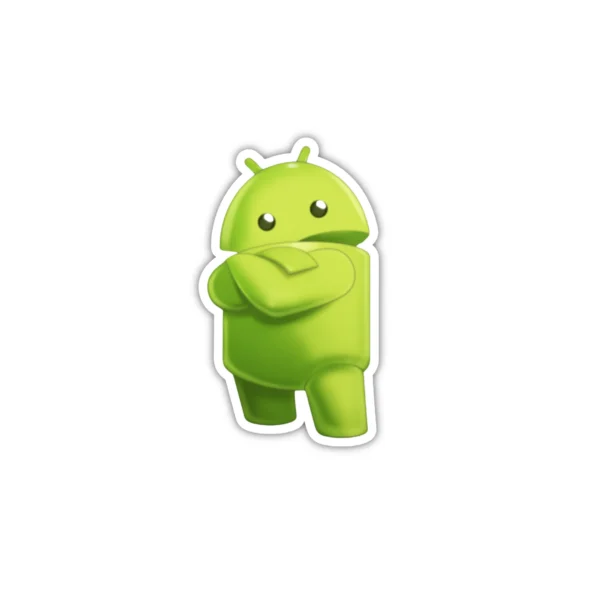 Coolcage laptop, phone Stickers (26) Android Character Laptop phone coding stickers - Coolcage