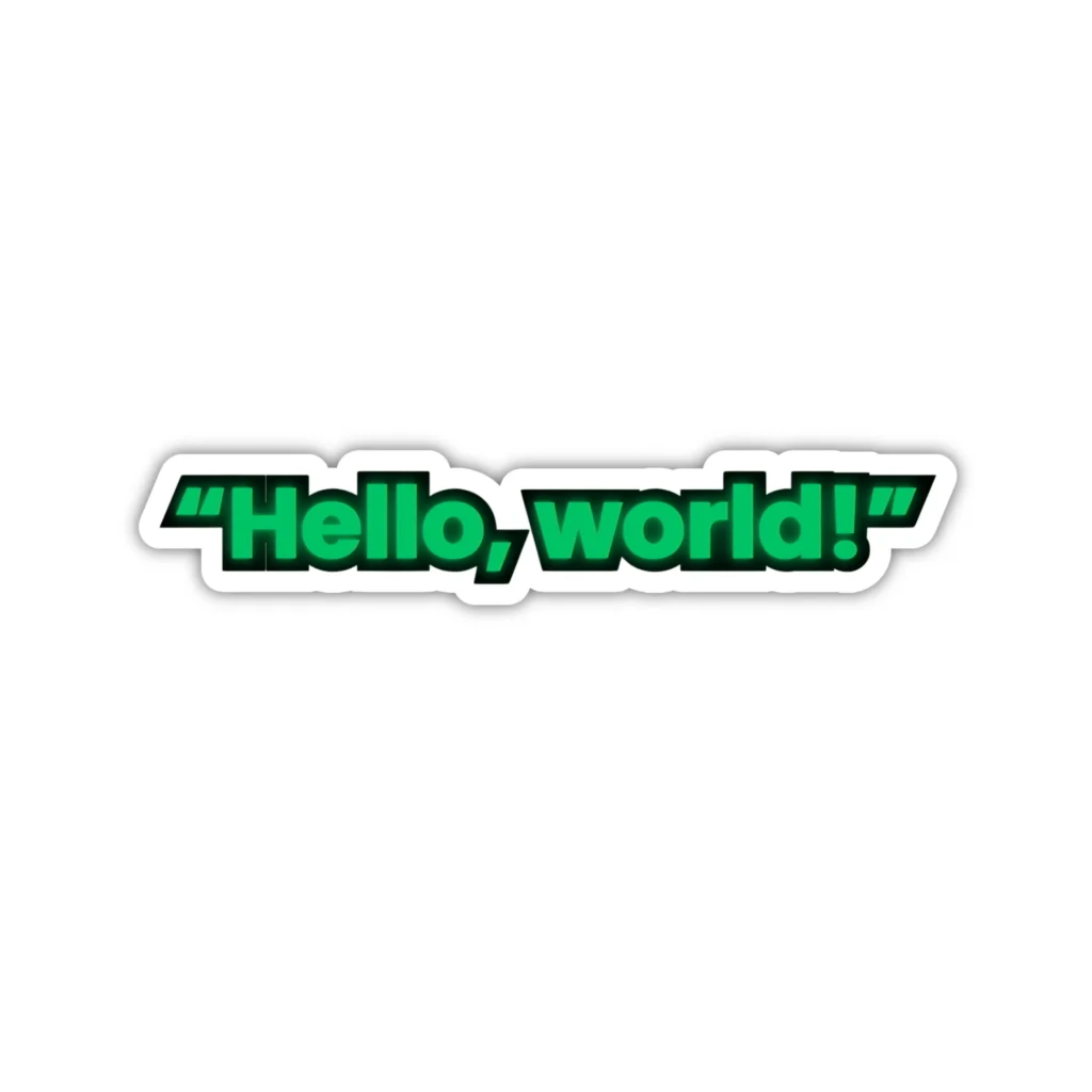 Helloworld Sticker Transparent Hello World Sticker - CoolCage