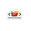 Coolcage laptop, phone Stickers (28) Fullsnack Developer Laptop phone coding stickers - Coolcage