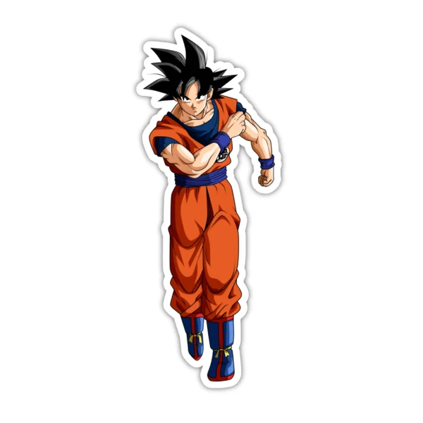 Coolcage laptop, phone Stickers (31) Goku Tightening His Gi (Uniform) Sticker