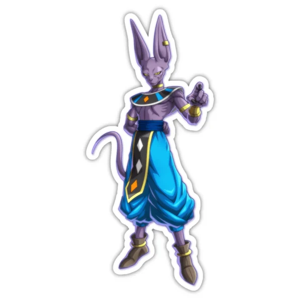 Coolcage laptop, phone Stickers (35) Beerus Laptop phone stickers - Coolcage