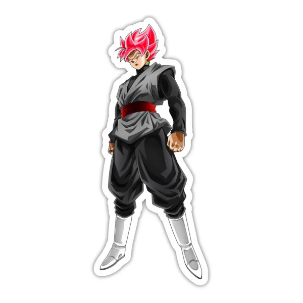Coolcage laptop, phone Stickers (36) Goku Black SS Rose render Laptop phone stickers - Coolcage