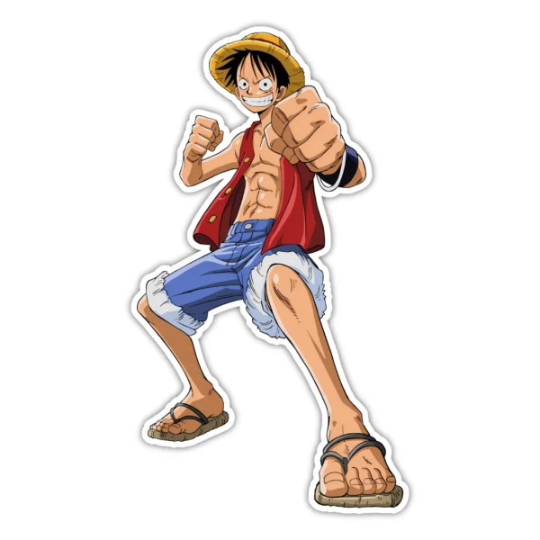 Coolcage laptop, phone Stickers (41) monkey d luffy pose de combat Laptop phone stickers - Coolcage