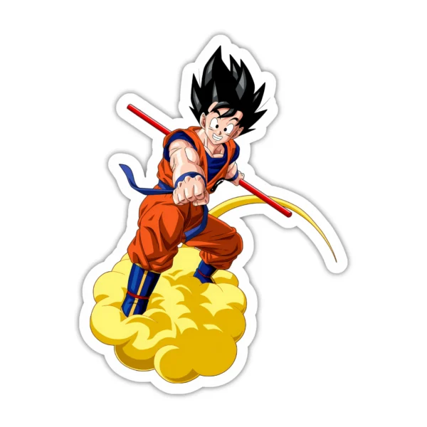 Coolcage laptop, phone Stickers (9) Flying Nimbus Goku Laptop phone stickers - Coolcage