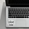 Talk is cheap show me the code Laptop phone coding stickers - Coolcage