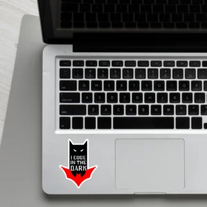 I code in the dark Laptop phone coding stickers - Coolcage