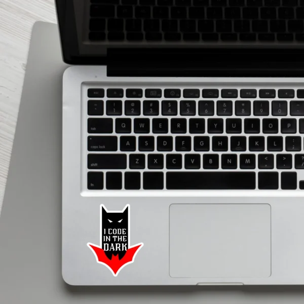 Coolcage laptop phone stickers (17) I code in the dark Laptop phone coding stickers - Coolcage