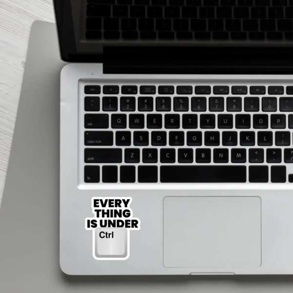 Coolcage laptop phone stickers (25) Everything is under Ctrl Laptop phone coding stickers - Coolcage