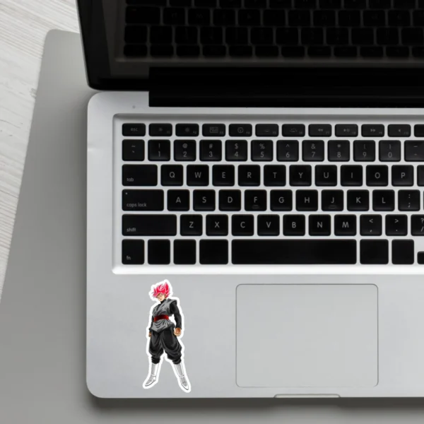 Coolcage laptop phone stickers (35) Goku Black SS Rose render Laptop phone stickers - Coolcage