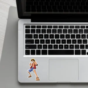 monkey d luffy pose de combat Laptop phone stickers - Coolcage